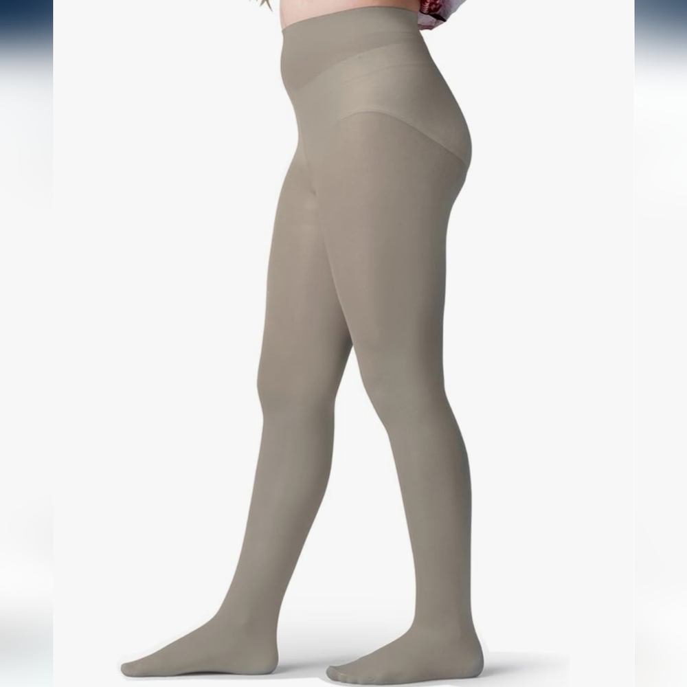 Silky Toes Girls Opaque Microfiber Tights 2 Pack Light Gray Size 14-16 NWT